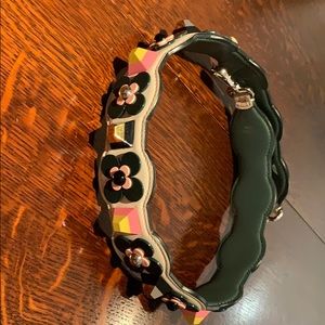 FENDI purse calfskin studded purse strap